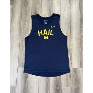 Nike Dri-Fit University of Michigan “Hail Michigan” Men’s Sz M Tank Athletic Cut